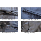 Leather Skin Men Black Classic Genuine Leather Jacket