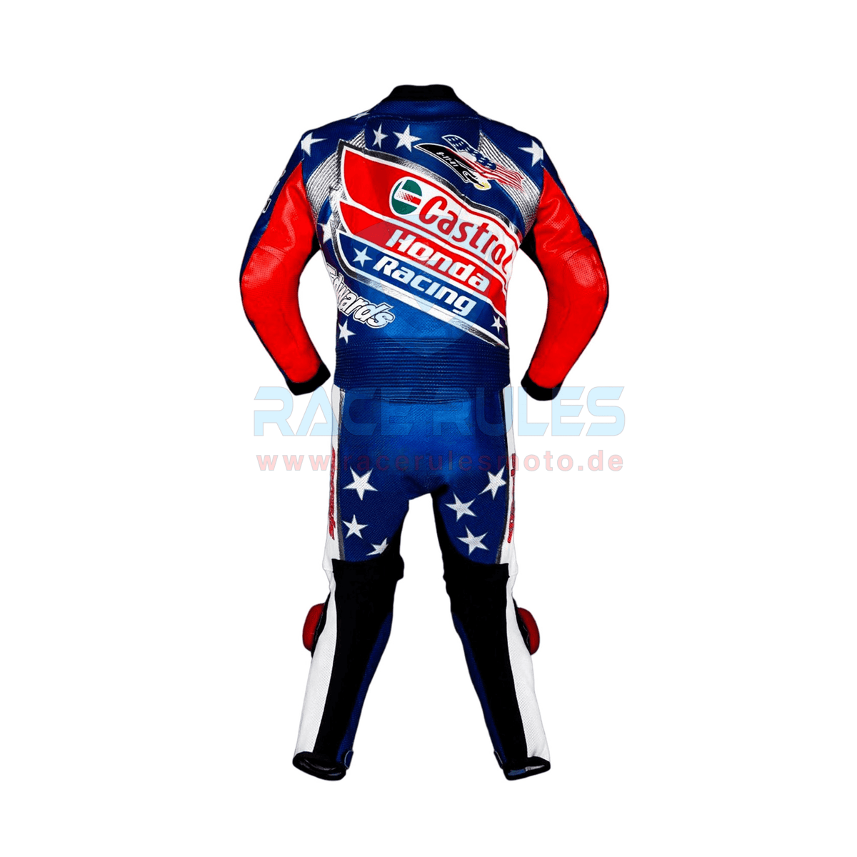 Honda Racing Castrol Leather Motorcycle Suit Racing