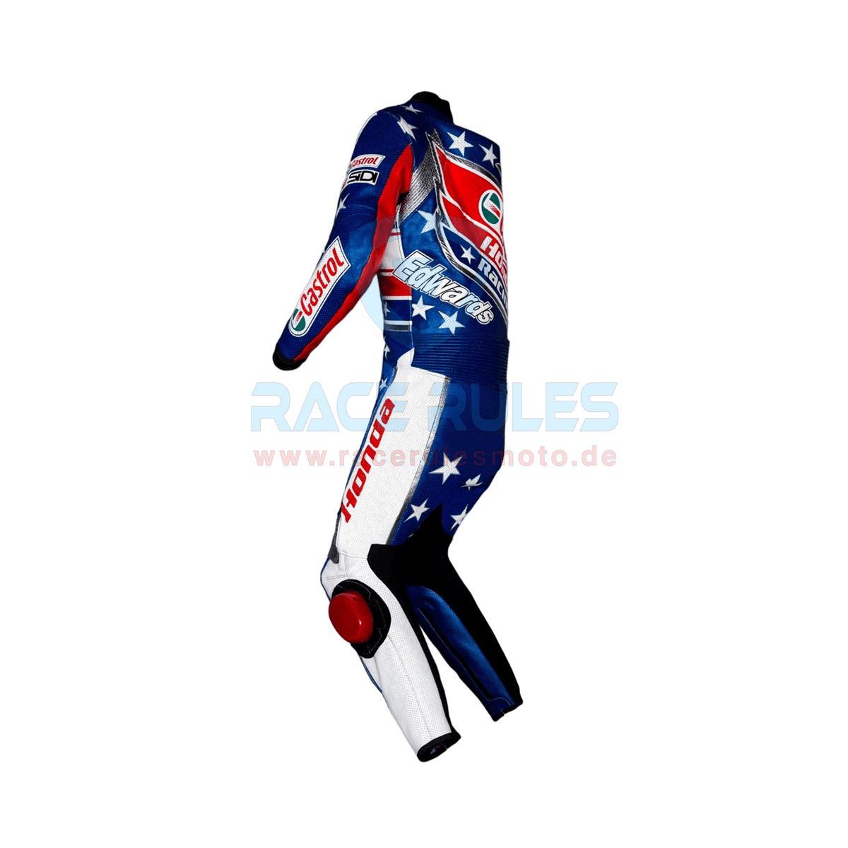 Honda Racing Castrol Leather Motorcycle Suit Racing