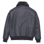 Avirex G-1 Dark Grey Leather Bomber Flight Jacket