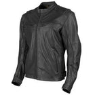 MENS DARK BLACK CRUISING MOTORCYCLE LEATHER RACING JACKET