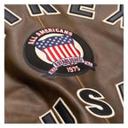 Avirex Iconic Brown Leather Bomber Jacket