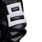 8 Ball Classic Black Leather Bomber Jacket