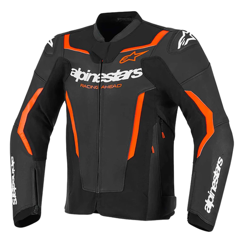 Alpinestars GP Force V2 Black Red Leather Motorcycle Jacket