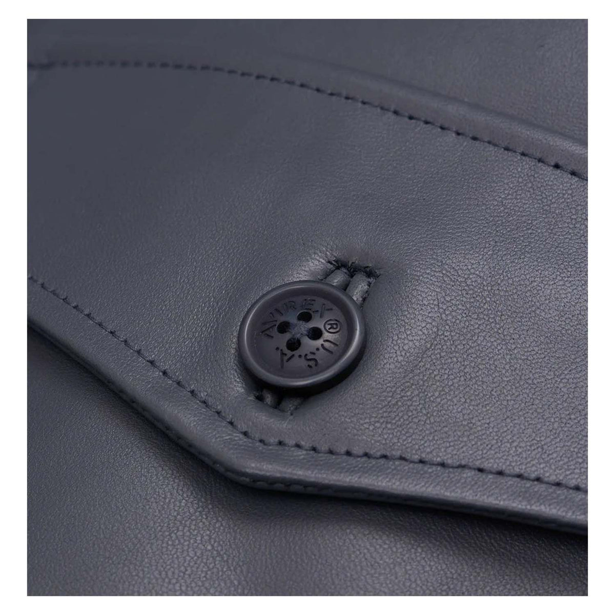 Avirex G-1 Dark Grey Leather Bomber Flight Jacket