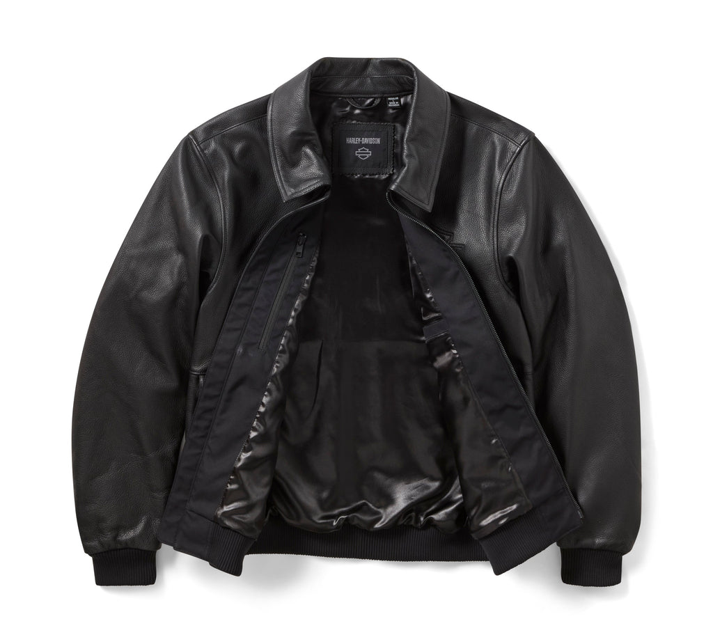 Men's A-2 Leather Flight Riding Jacket