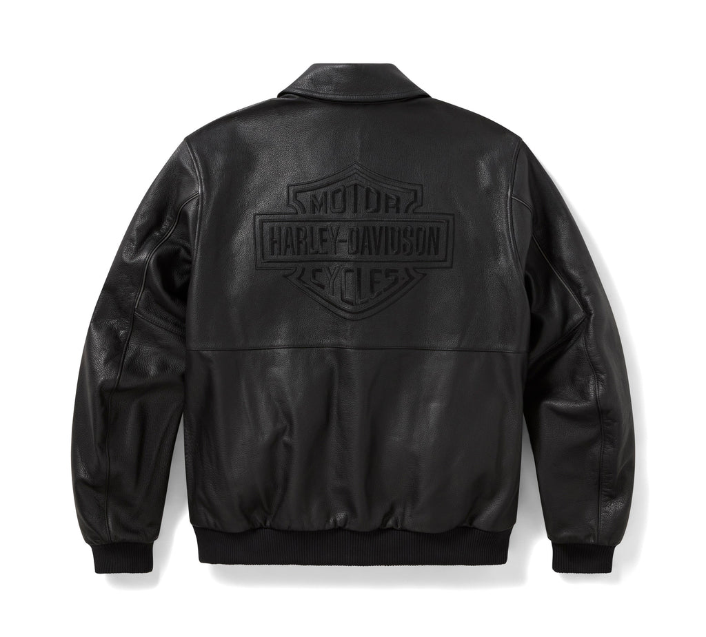 Men's A-2 Leather Flight Riding Jacket