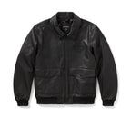 Men's A-2 Leather Flight Riding Jacket
