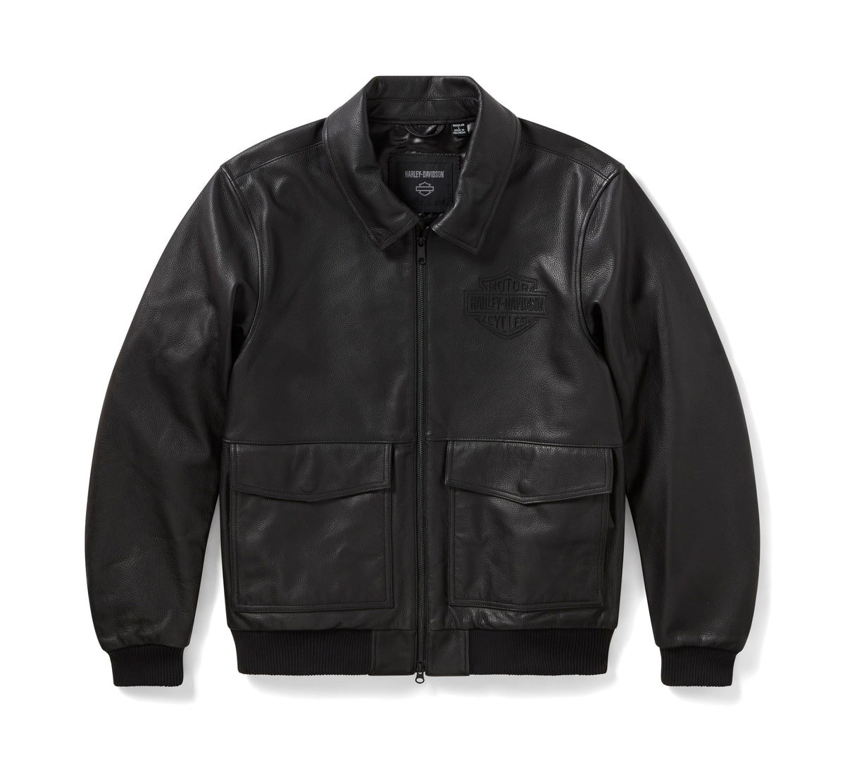 Men's A-2 Leather Flight Riding Jacket