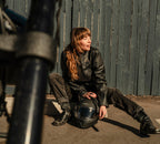Women's Winged Bling Leather Riding Jacket