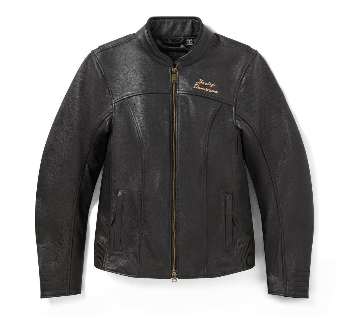Women's Winged Bling Leather Riding Jacket