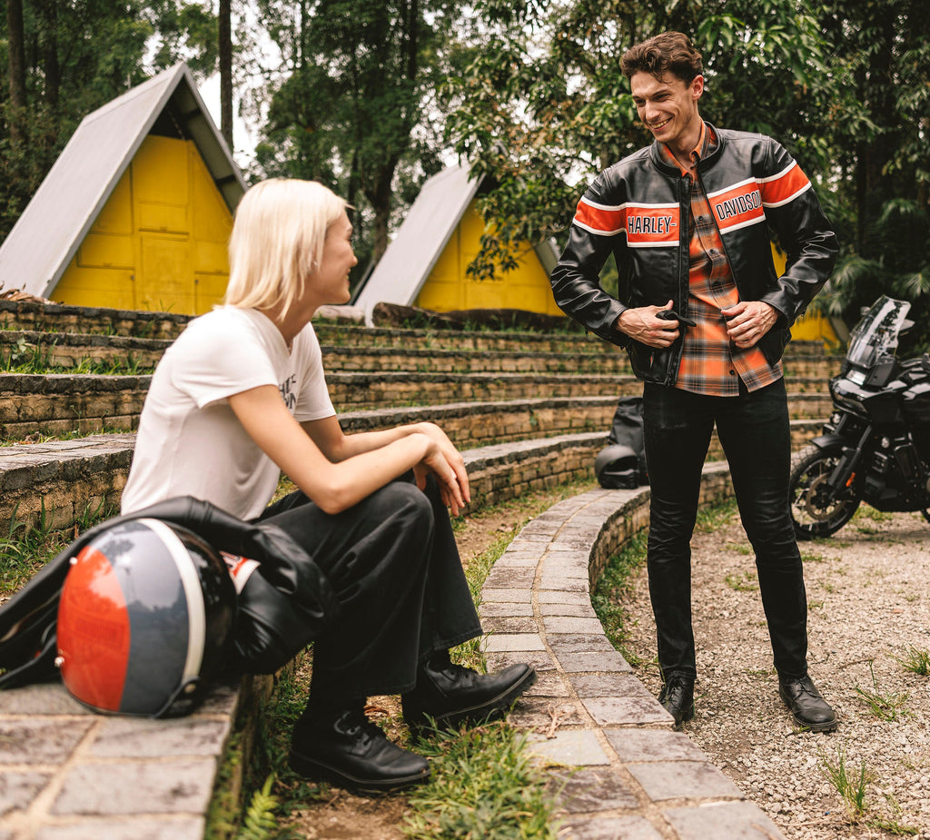 Men's H-D Trenton Leather Riding Jacket
