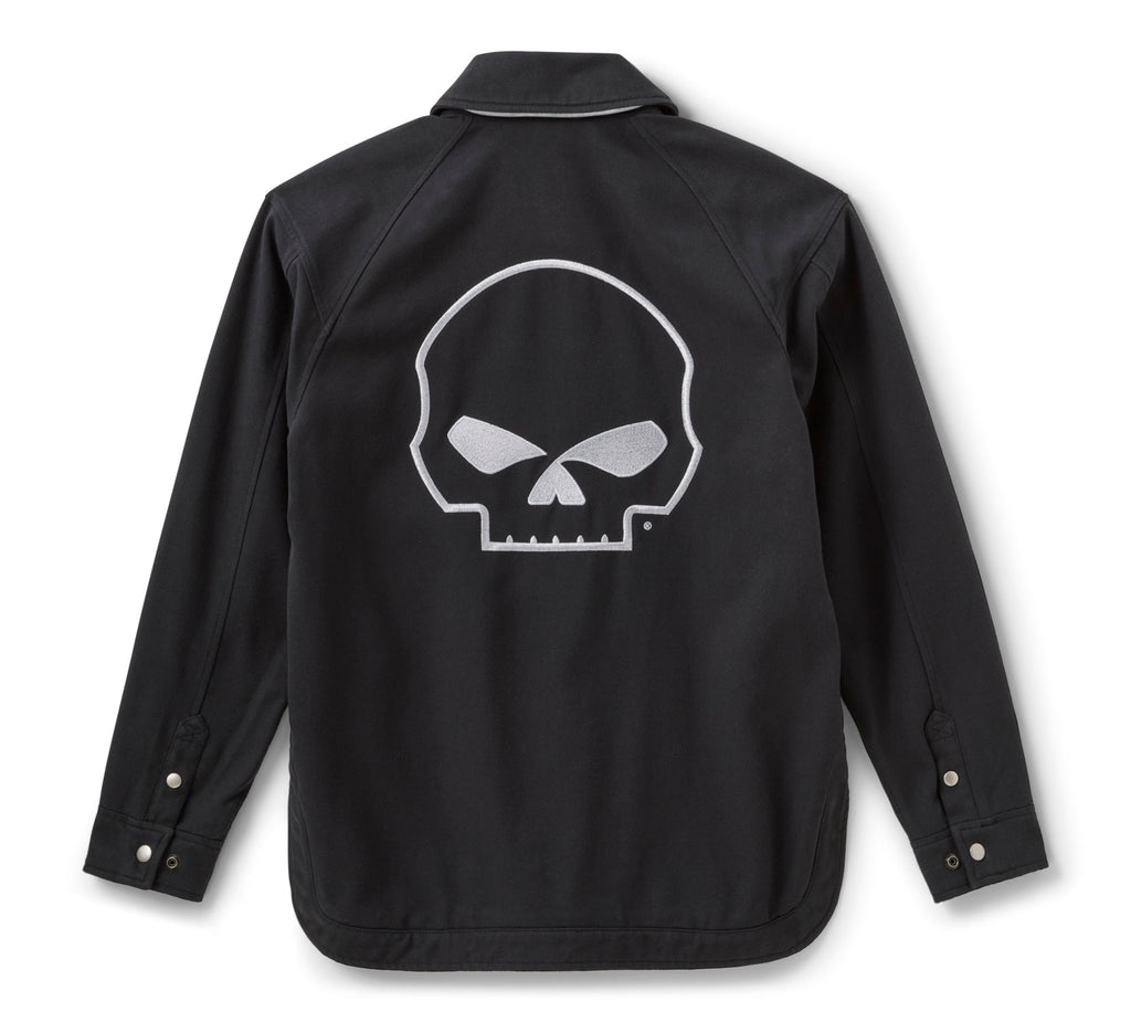 Women's Willie G Skull Curved Hem Riding Jacket