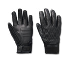 Women's Willie G Skull Graphic Leather Riding Gloves
