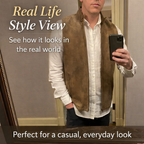 Men's Suede Casual Waistcoat Vest