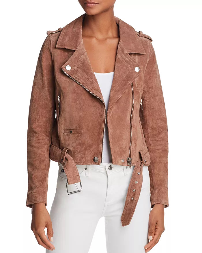 Suede Moto Jacket