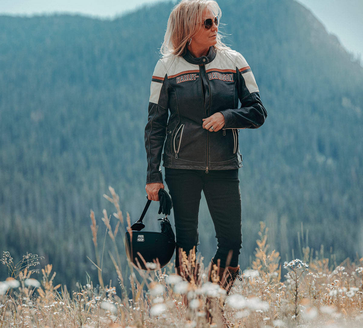 Women's H-D Miss Enthusiast III Leather Riding Jacket