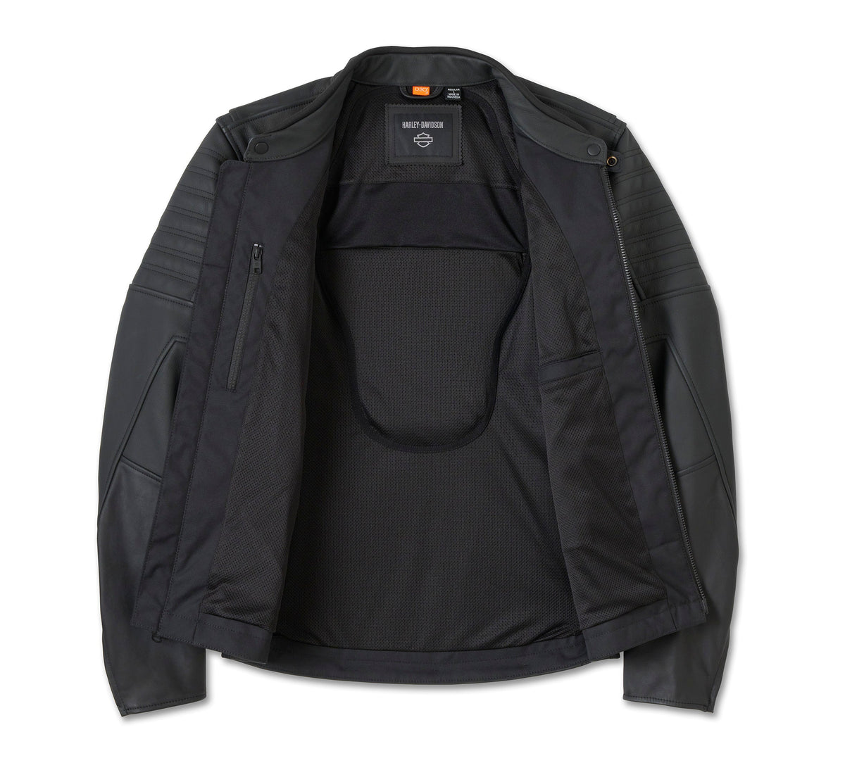 Willie G Skull Graphic Leather Riding Jacket