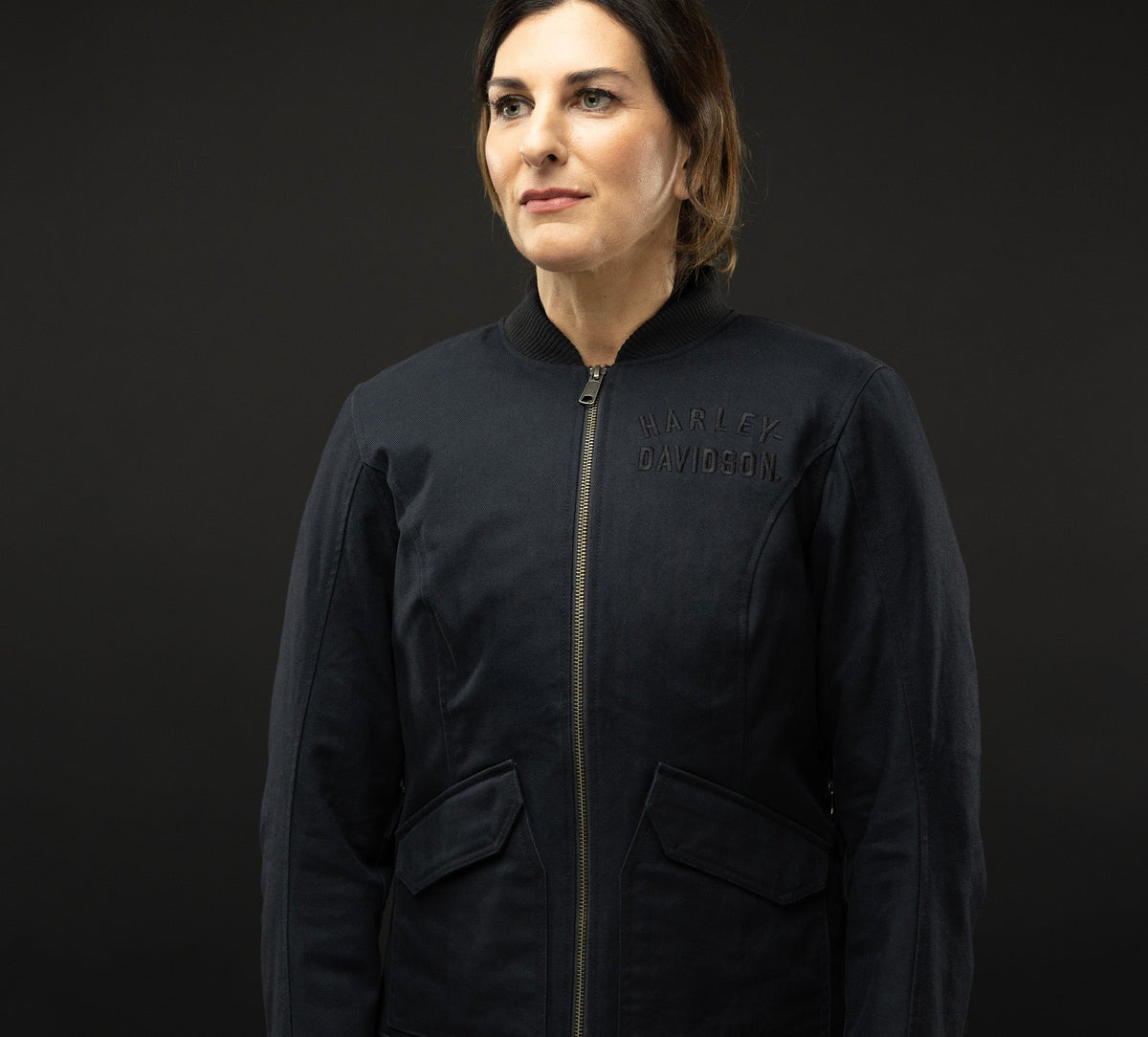 Women's H-D Flex Layering System Bomber Riding Jacket Outer Layer