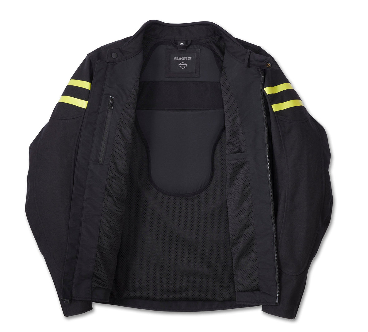Men's Ovation 3-in-1 Textile Riding Jacket - Black Beauty & Wild Lime