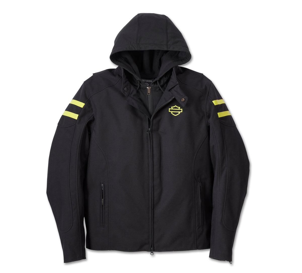 Men's Ovation 3-in-1 Textile Riding Jacket - Black Beauty & Wild Lime