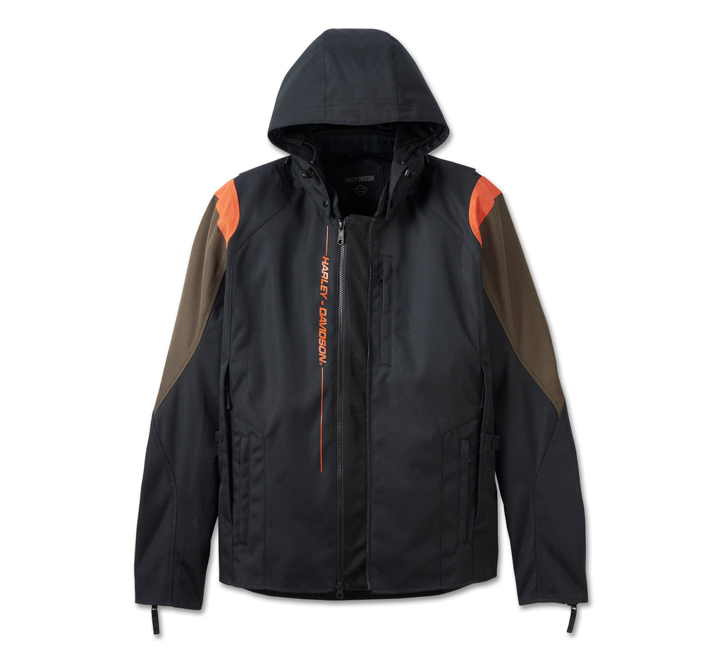 Men's Junction Triple Vent System 2.0 Riding Jacket - Harley Black & Black Olive