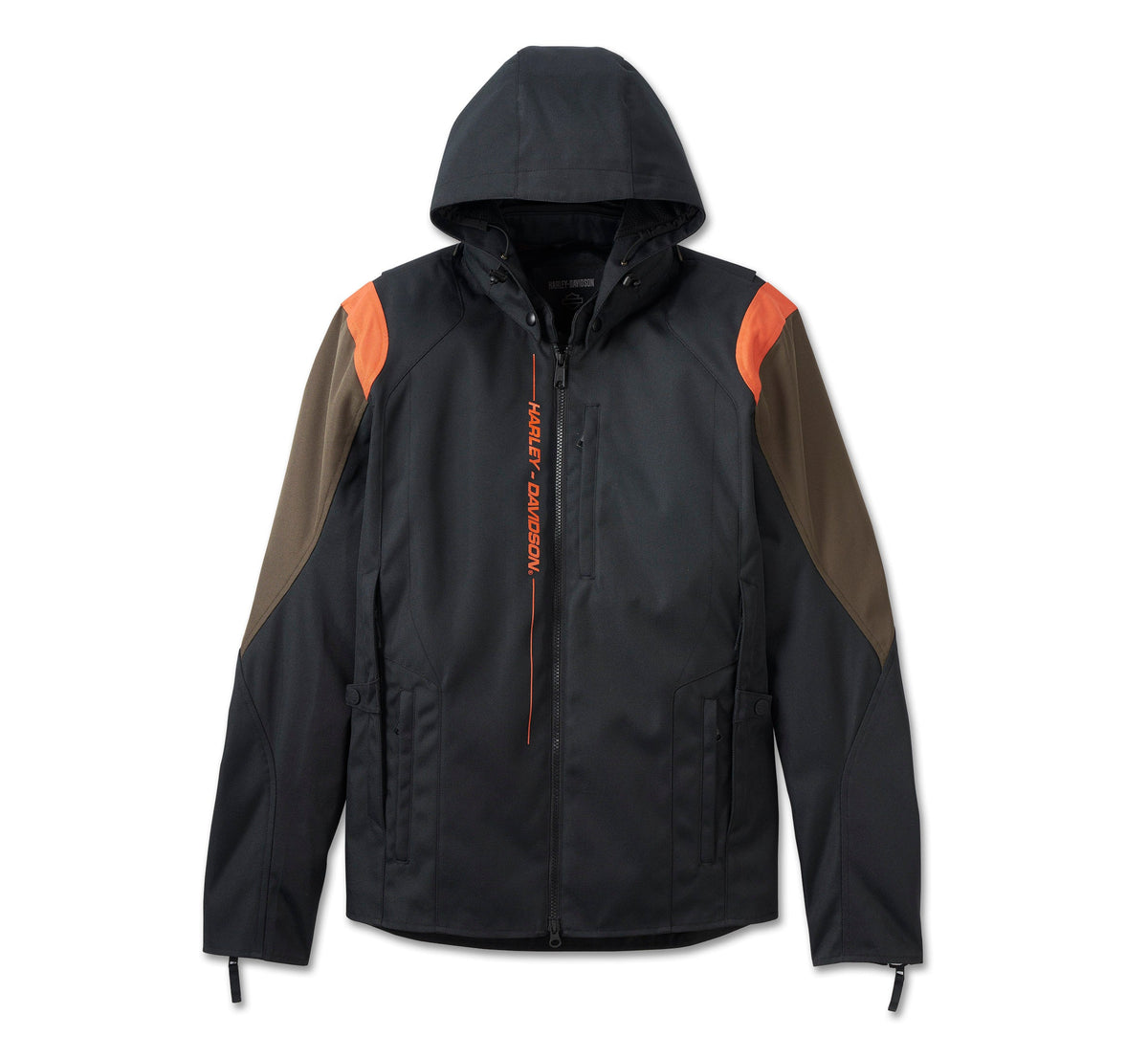 Men's Junction Triple Vent System 2.0 Riding Jacket - Harley Black & Black Olive