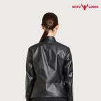 Plus Size Nappa Women Biker Jacket Premium
