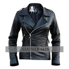 NWT Black Brando Men Women Unisex Genuine Leather Jacket - 100% Genuine Leather