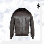 A-2 Naked Cowhide Leather Flight Bomber Jacket