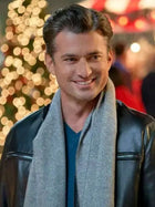 A Nashville Christmas Carol Gavin Black Leather Jacket