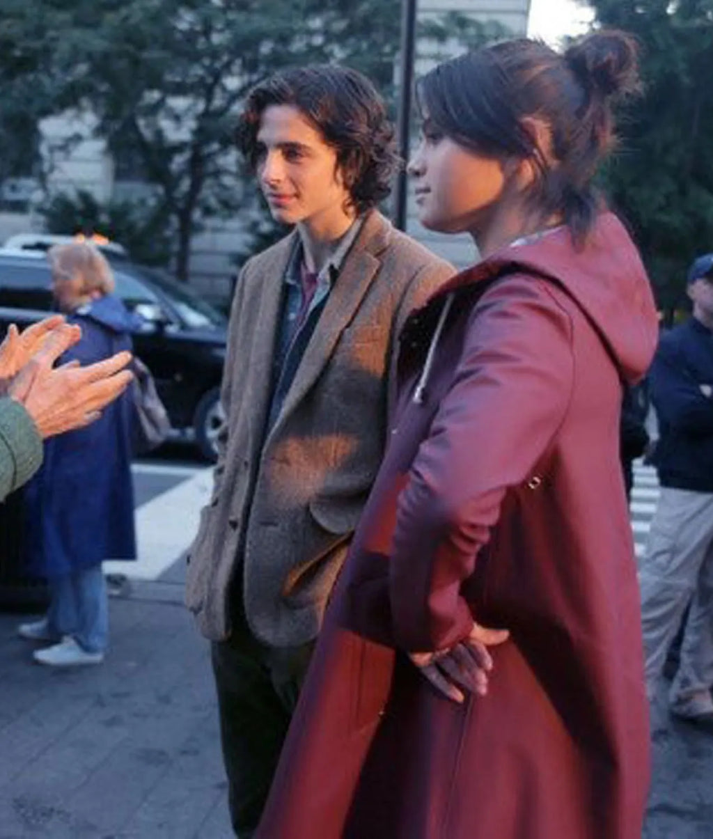 A Rainy Day in New York Chan Tyrell Selena Gomez Hooded Jacket