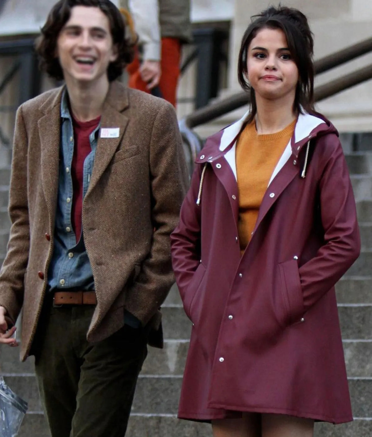 A Rainy Day in New York Chan Tyrell Selena Gomez Hooded Jacket