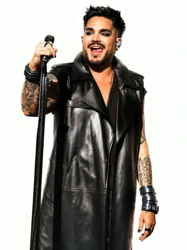 Adam Lambert Roundhouse 2026 Leather Vest