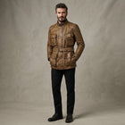 Men's Panther Style Motorcycle Leather Jacket - Leather Outlet
