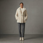 Women's White Shearling Jacket