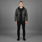 Men's Slim Fit Vegan Leather Jacket - Leather Outlet