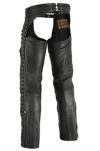 Adjustable Women's Motorcycle Chaps Back Side View