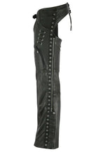 Adjustable Women's Motorcycle Chaps Side View