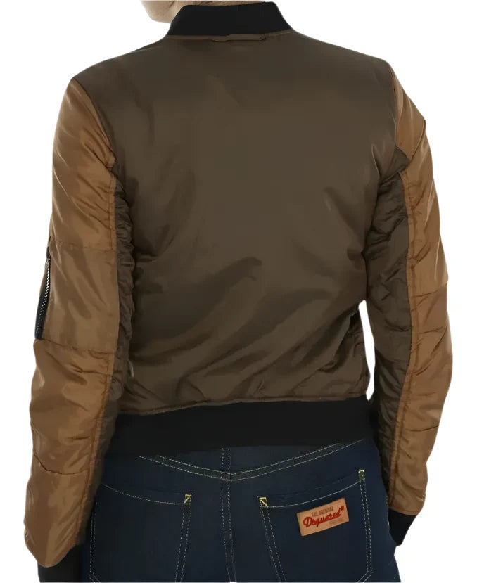 Agents Of Shield Jemma Simmons Quilted Bomber Jacket