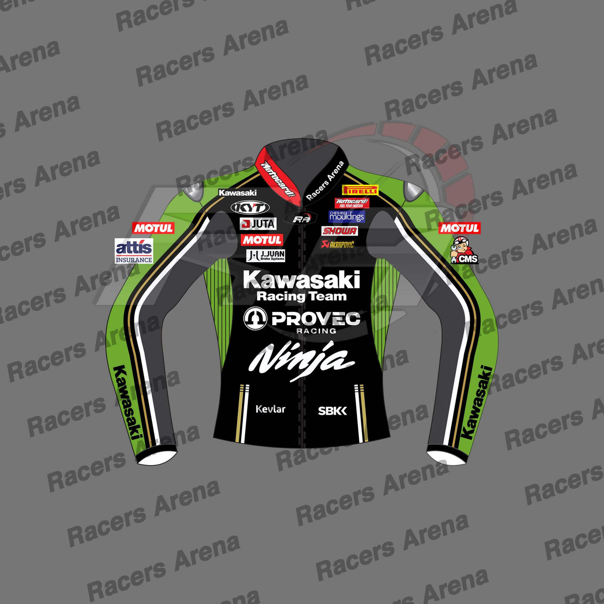 Alex Lowes Kawasaki Ninja WSBK 2024 Motorcycle Leather Race Jacket