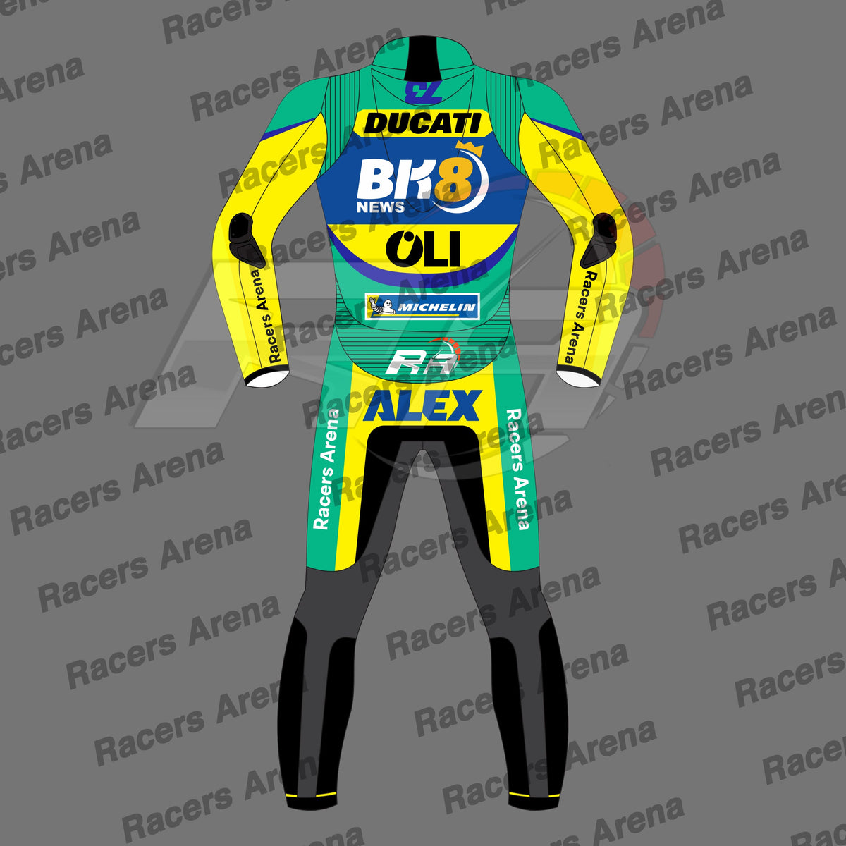 Alex Marquez Ducati MotoGP 2026 Motorcycle Leather Race Suit