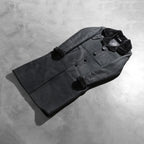 Alina Shearling Black Leather Coat