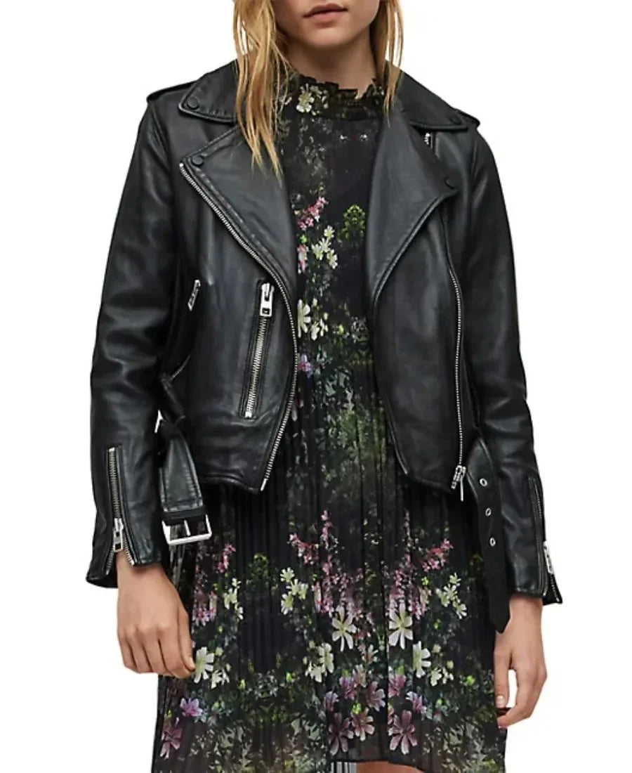 All Saints Balfern Leather Biker Jacket