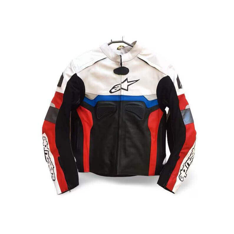 MEN’S ALPINESTARS RACING LEATHER BIKER JACKET
