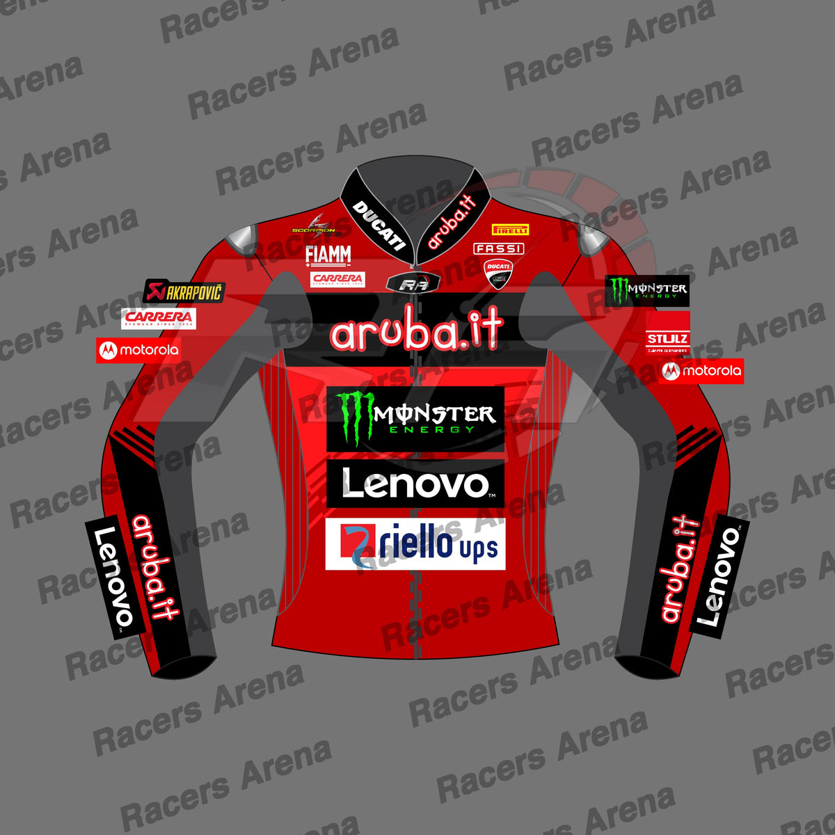 Alvaro Bautista Ducati SBK 2024 Motorcycle Track Race Jacket