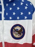 American Flag Windbreaker USA Eagle Jacket