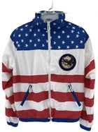American Flag Windbreaker USA Eagle Jacket