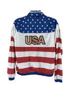 American Flag Windbreaker USA Eagle Jacket