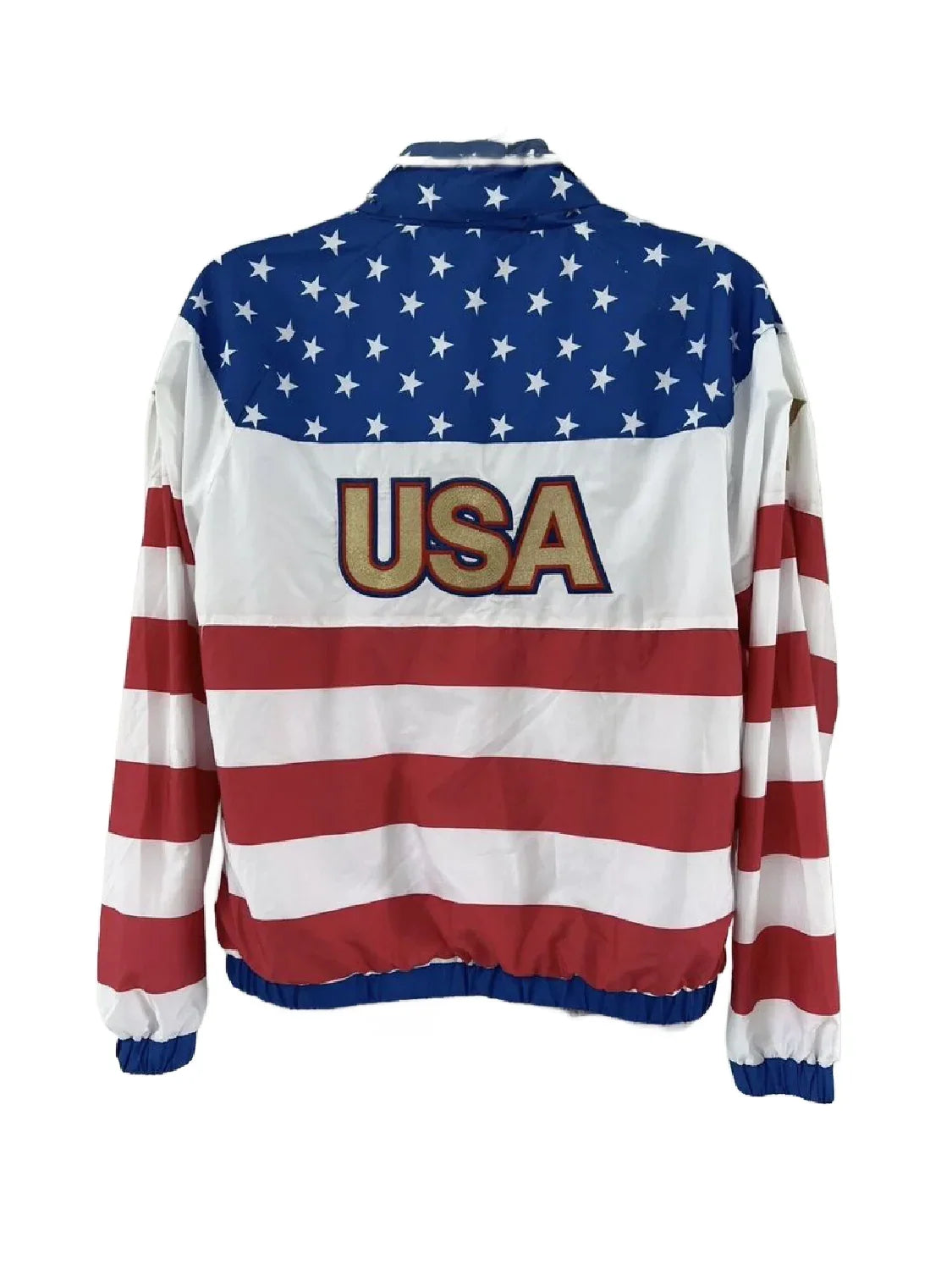 American Flag Windbreaker USA Eagle Jacket